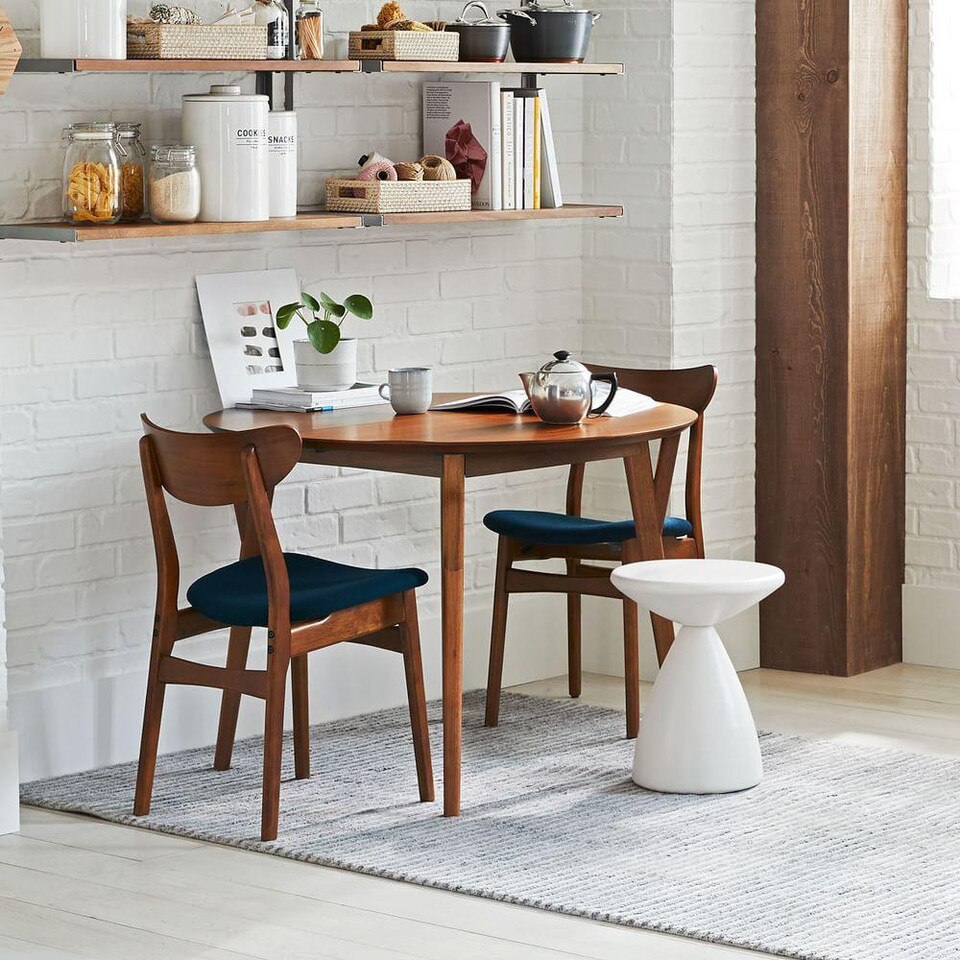 Mid-Century Round Expandable Dining Table | west elm United Kingdom